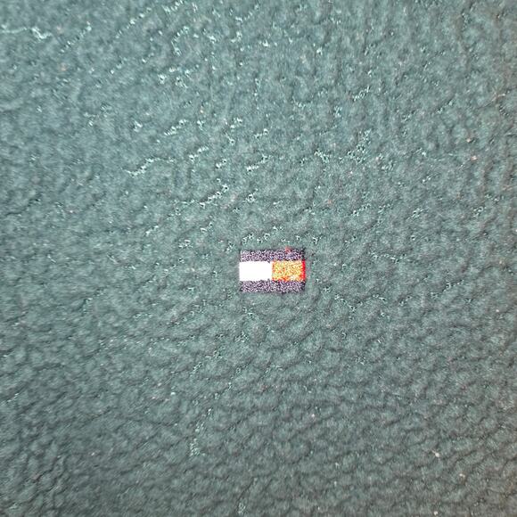 Tommy Hilfiger Green Fleece Quarter Zip - Women's Large - Picture 6 of 7